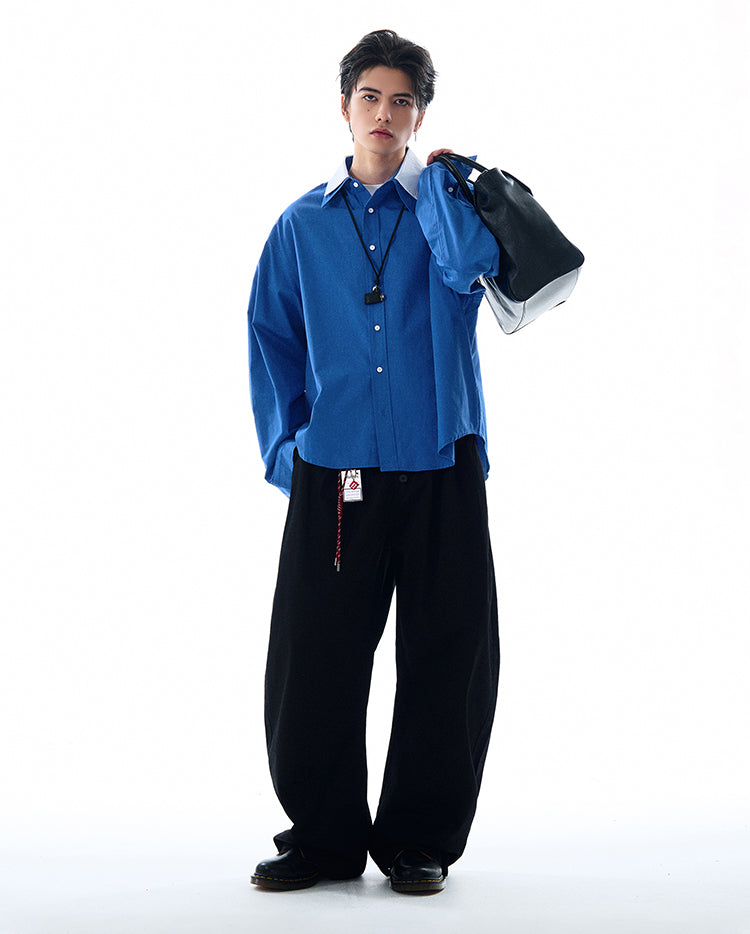 MADWITCH LOOSE SOLID COLOR SHIRT #RC140