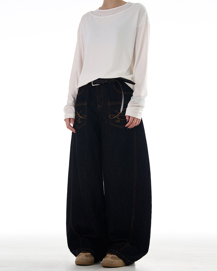 MADWITCH REVERSED FRONT AND BACK DENIM JEANS #NB128