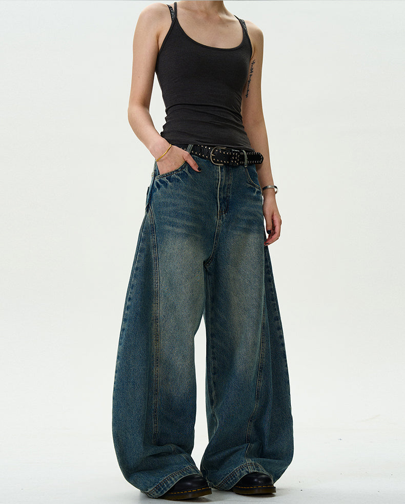 MADWITCH ANKLE-WRAPPED VINTAGE DENIM #24128