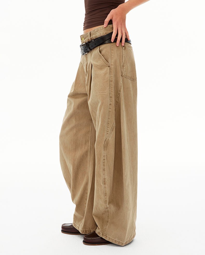 MADWIT WIDE CURVED PANTS CK3615 - MadWitch Store