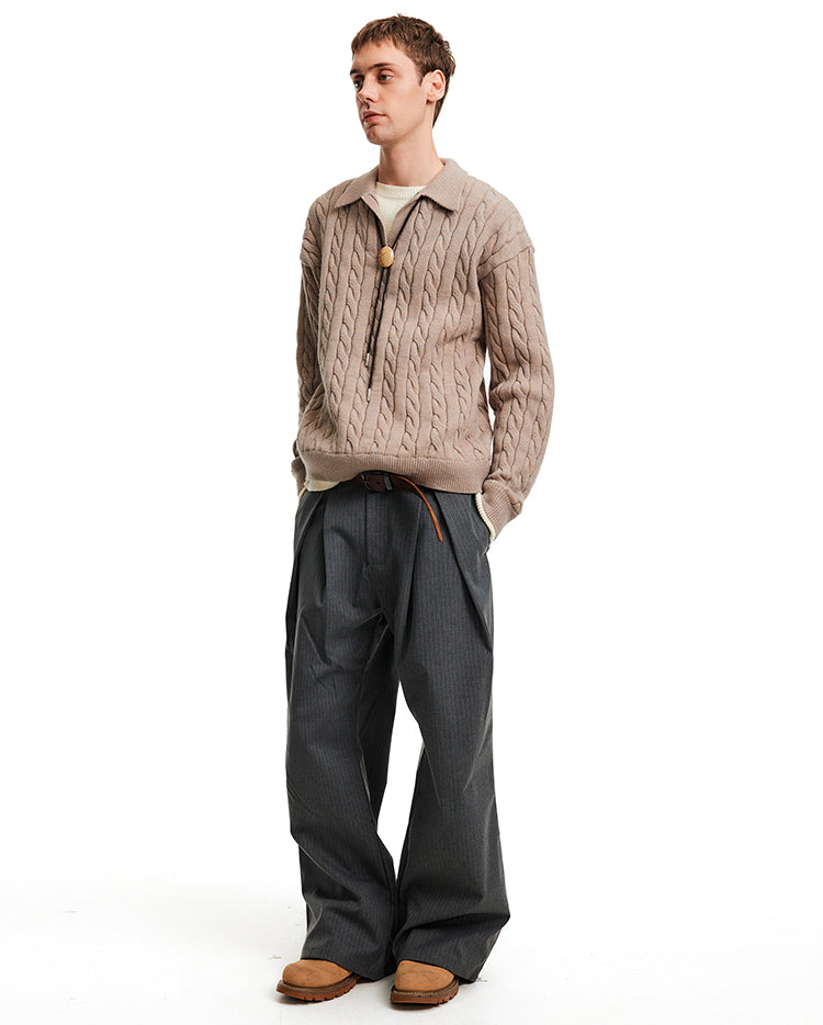 MADWITCH TWIST COLLAR KNIT #C2509Q25