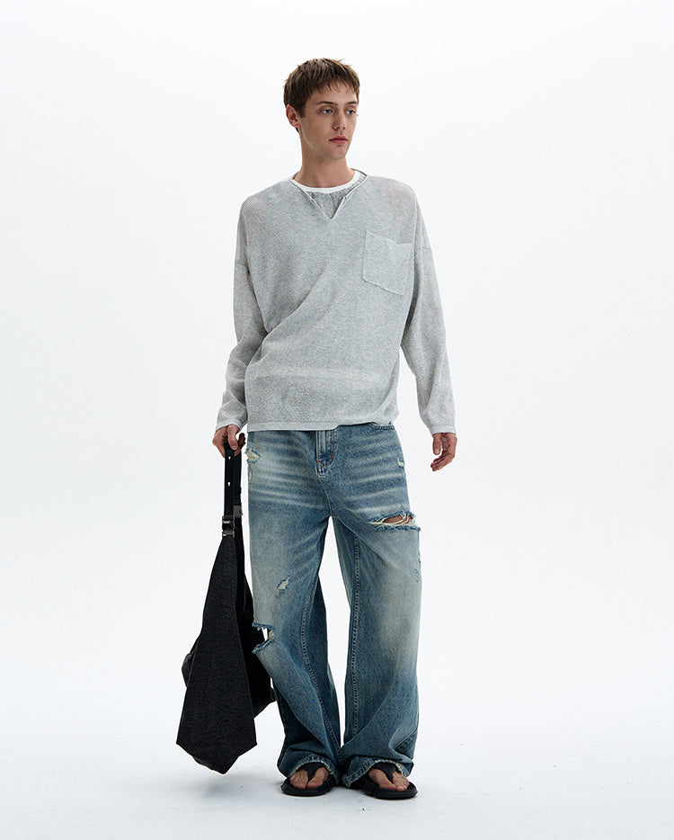 MADWITCH RELAXED VIBE KNIT SWEATER #68801