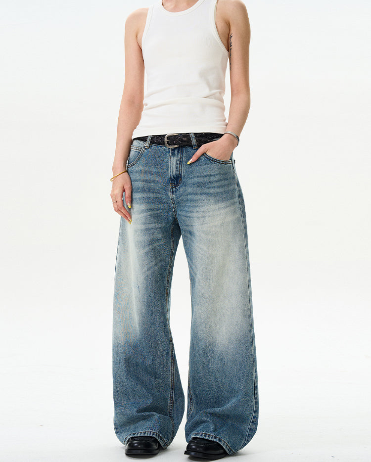 MADWITCH LOOSE WASHED JEANS #CK9375