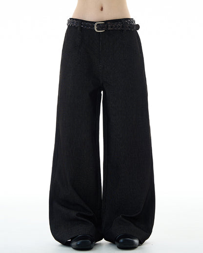 MADWITCH DRAPEY STRAIGHT DENIM PANTS #9910
