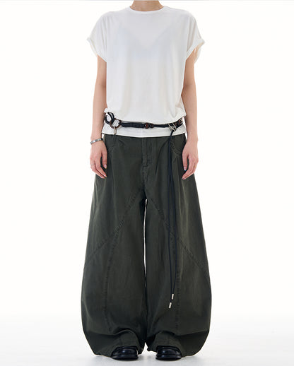 MADWITCH ASYMETRIC PANELED TROUSERS #CK6822