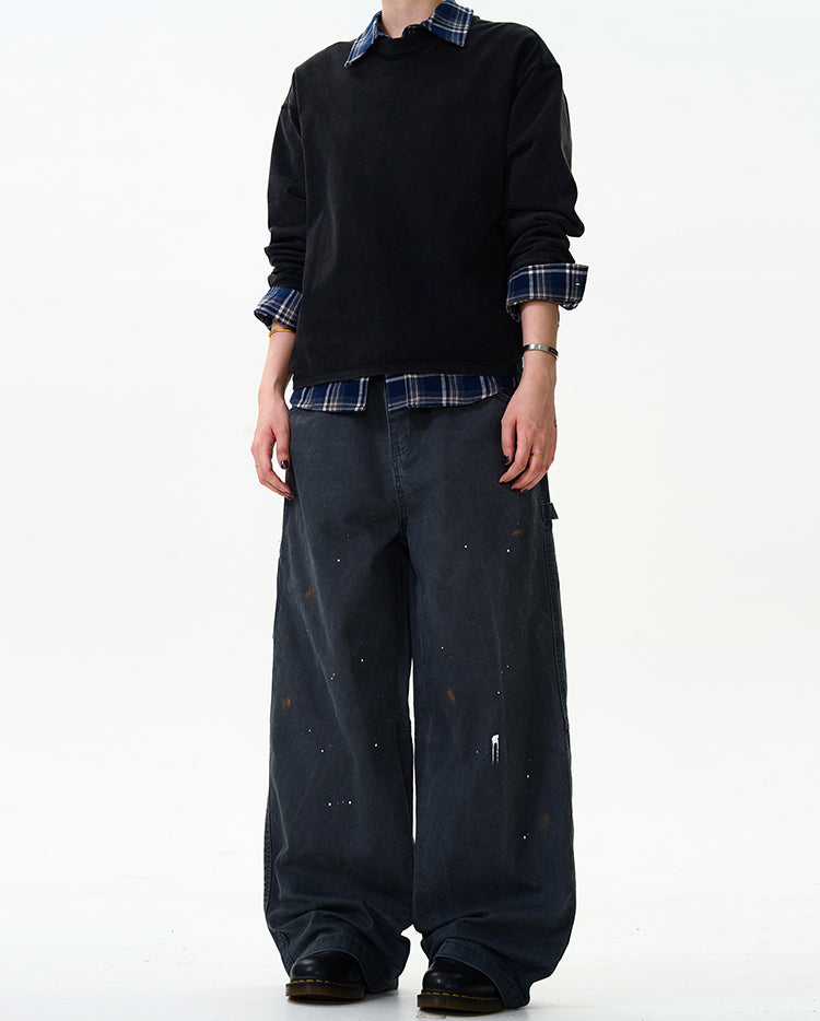 MADWITCH STREET STYLE STRAIGHT-LEG JEANS #CK3355