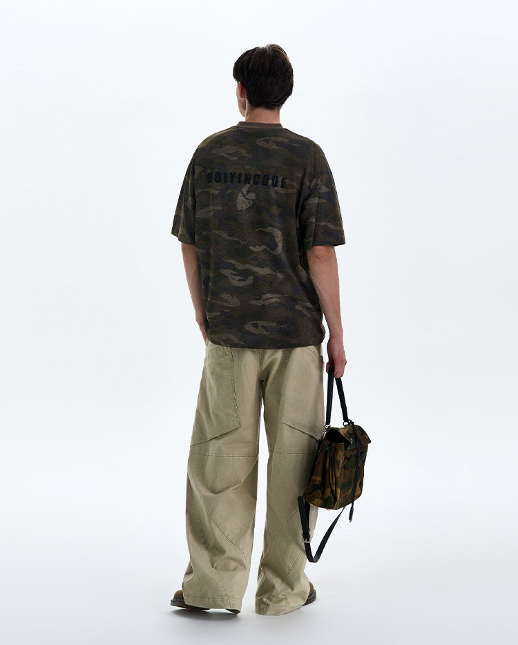 MADWITCH RETRO CAMOUFLAGE T-SHIRT #6932