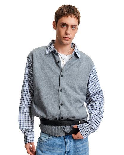 MADWITCH PATCH PLAID KNIT #51179