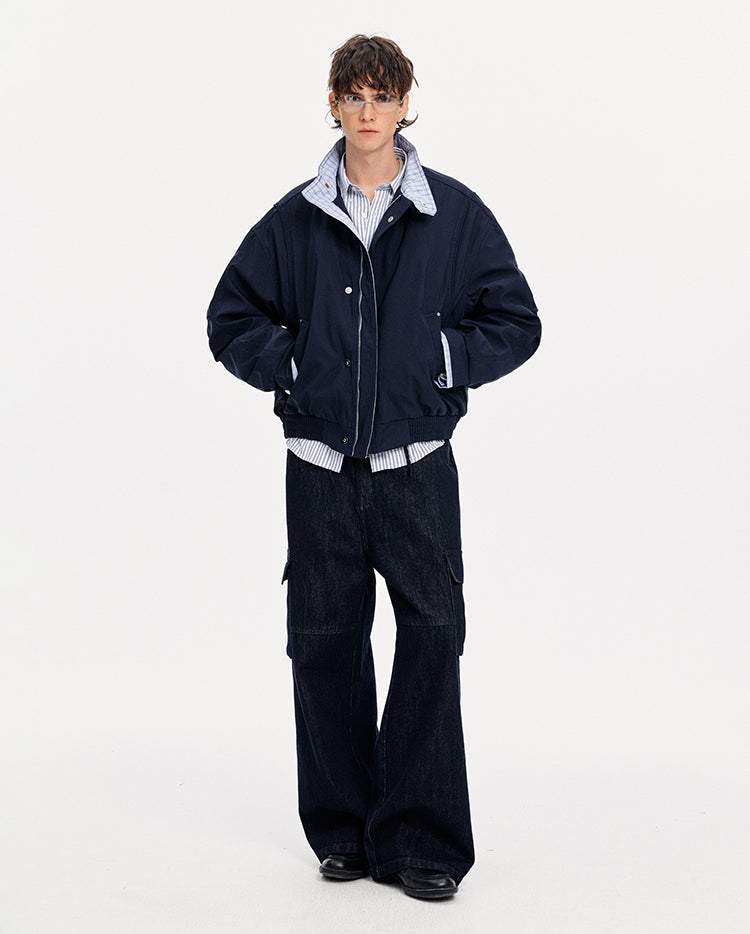 MADWITCH COLORBLOCK CHECKERED DOWN JACKET #630189