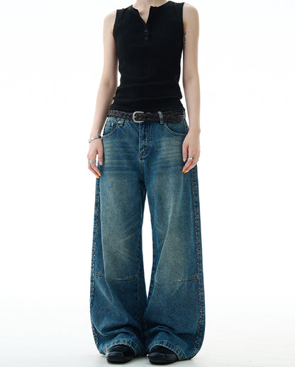 MADWITCH DECONSTRUCTED BAGGY JEANS #G6845