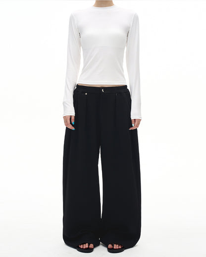 MADWITCH GREY WIDE LEG SWEATPANTS #C959