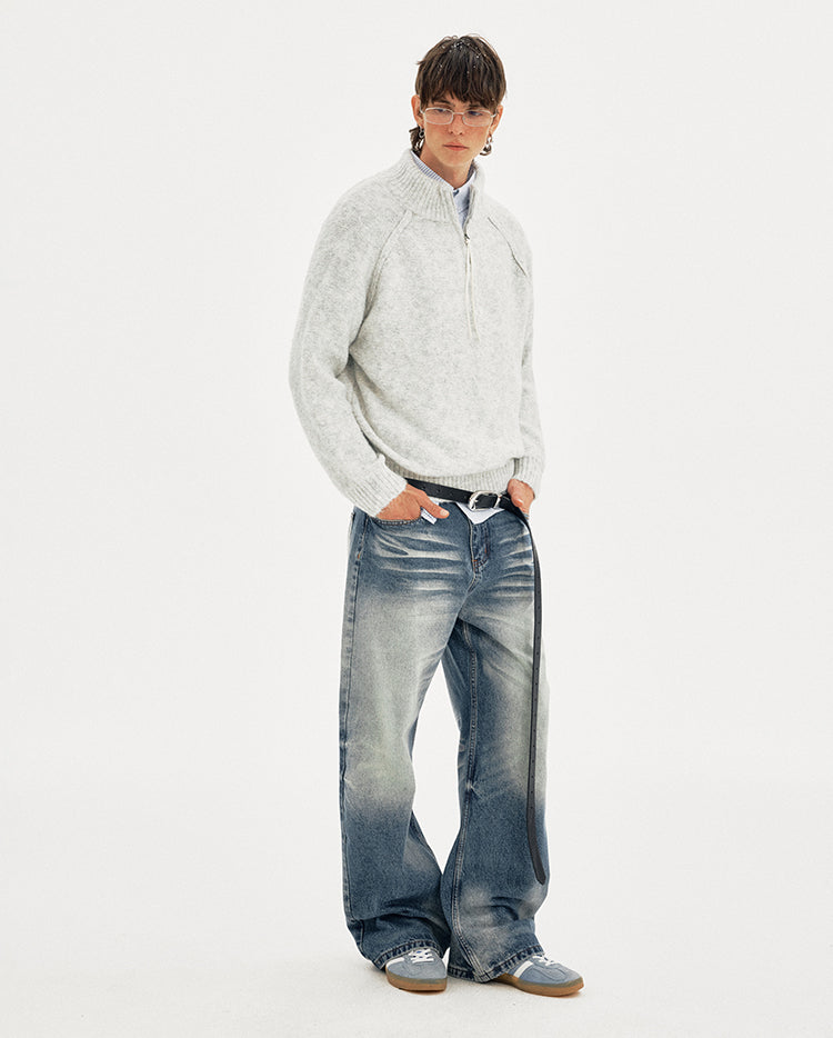 MADWITCH SPLIT NECK SWEATER #MFY238