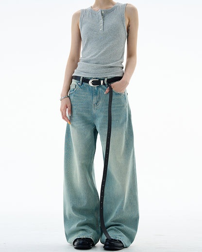 MADWITCH DISTRESSED STRAIGHT DENIM #CK9651