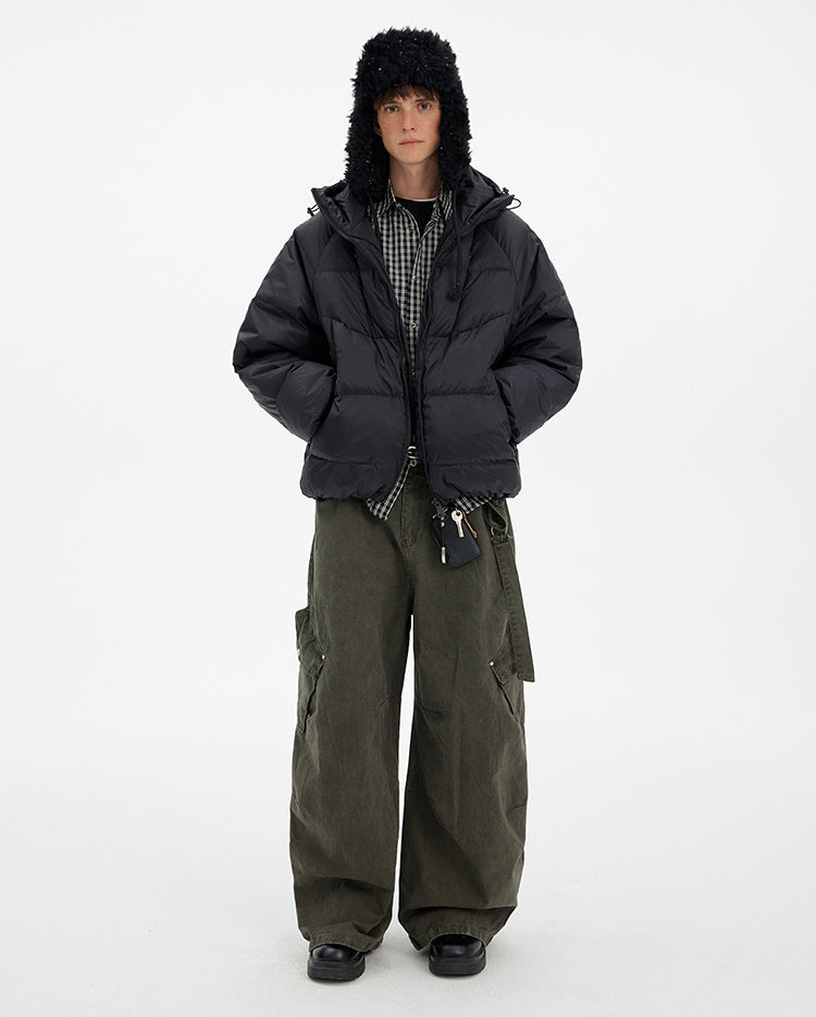 MADWITCH MINIMAL HOODED DOWN JACKET #N1726