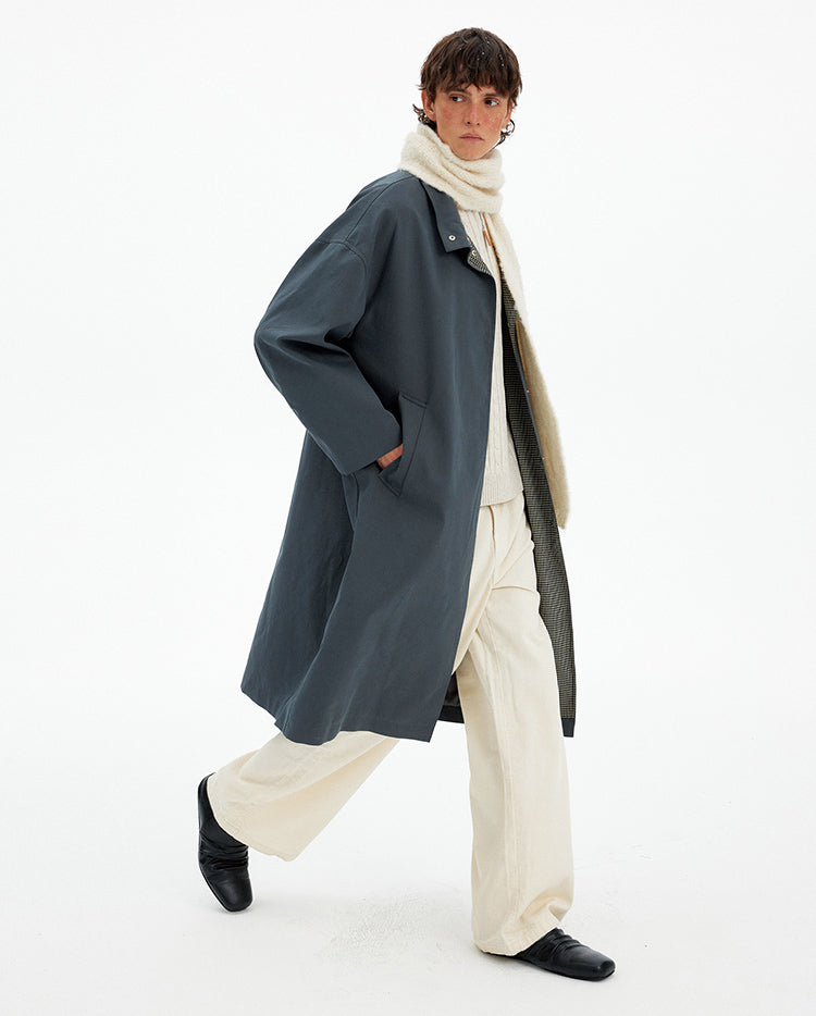 MADWITCH ATMOSPHERIC PLAID LONG COAT #NZ102