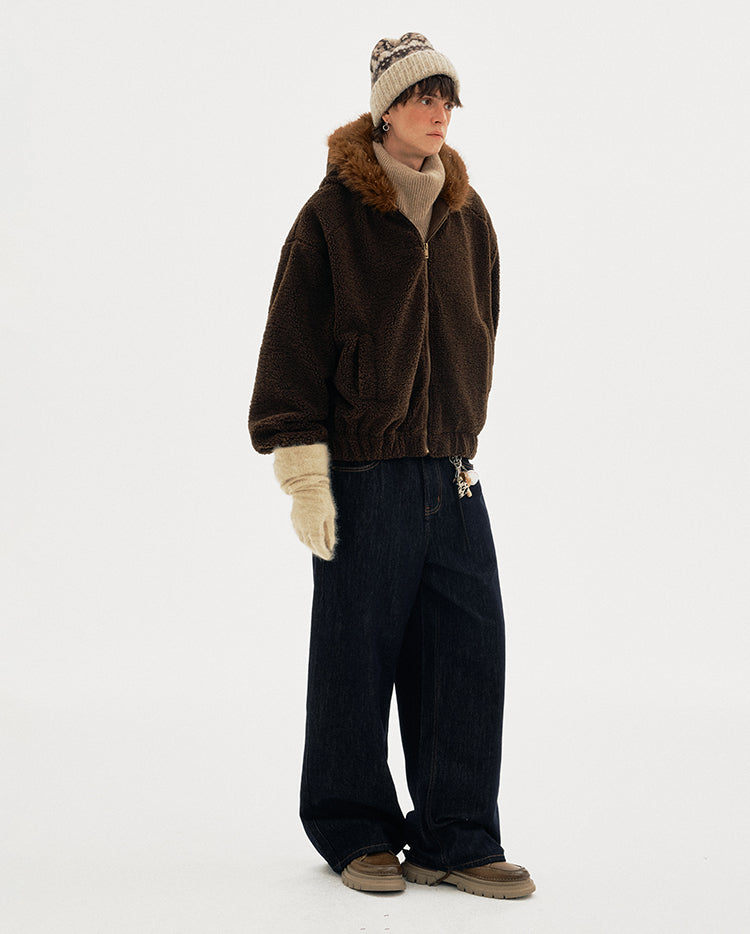 MADWITCH SHEAR HOODED COAT #BBXM026