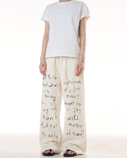 MADWITCH LETTER GRAFFITI JEANS #WHOA101