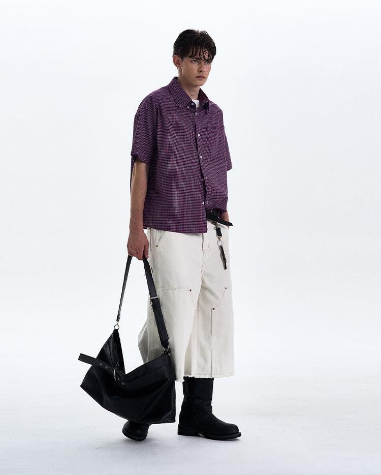 MADWITCH VINTAGE PLAID SHIRT #CR223