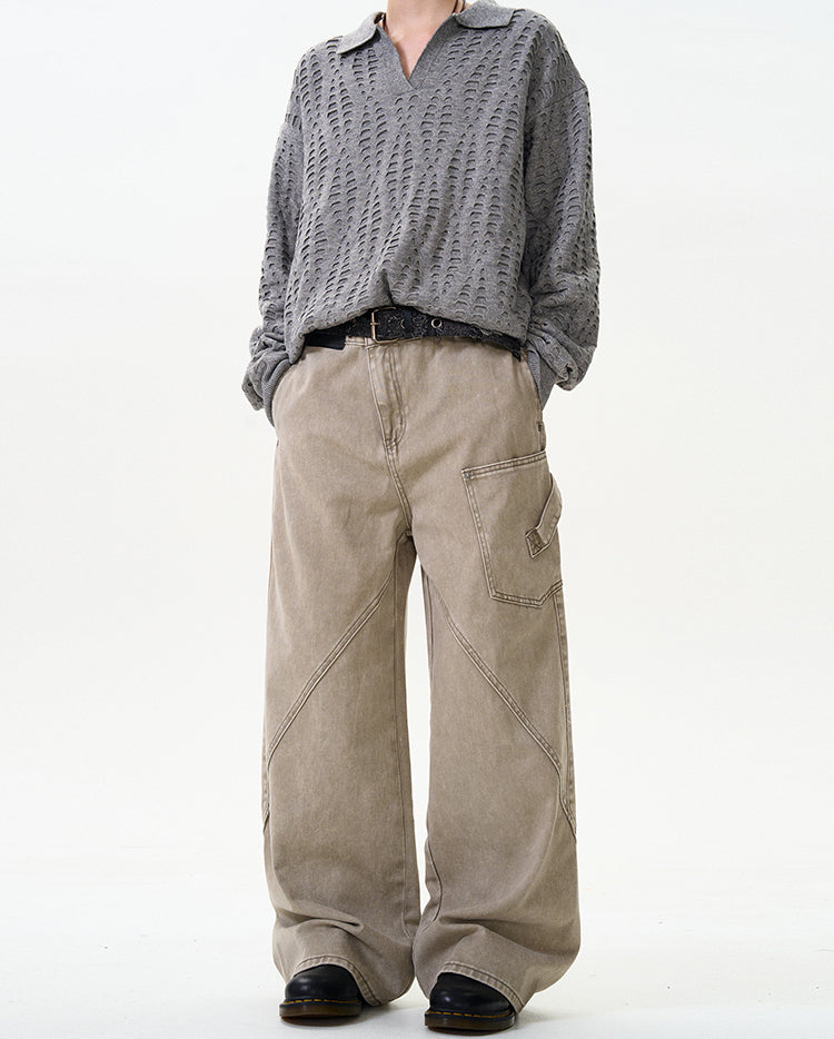 MADWITCH WASHED VINTAGE CARGO PANTS #CK3338