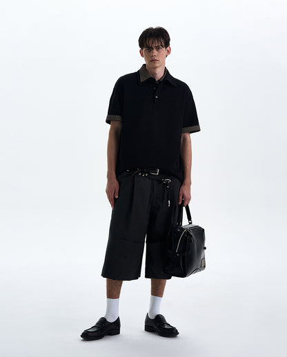 MADWITCH PLAID TURN-DOWN COLLAR SHORT SLEEVE SHIRT #C1768C25