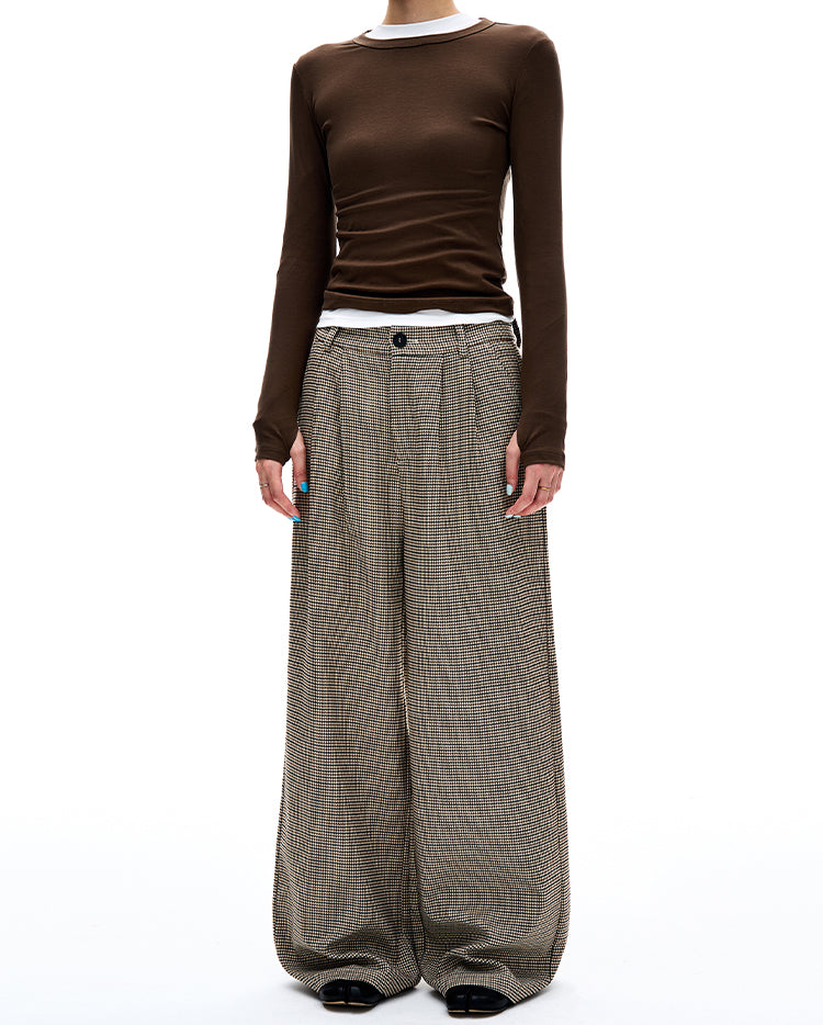 MADWITCH DOGTOOTH PATTERN PANTS #OM6503