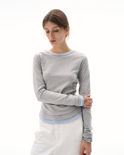 MADWITCH WAIST-CINCH STRIPED TOPS #DD3350