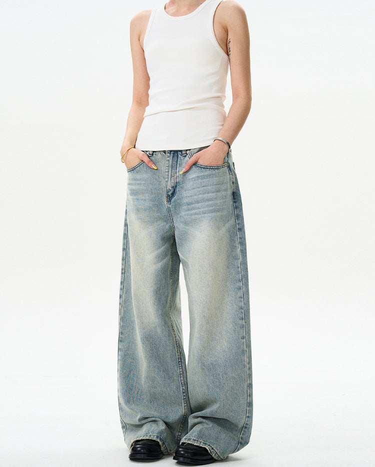 MADWITCH CLASSIC WASHED JEANS #F9020