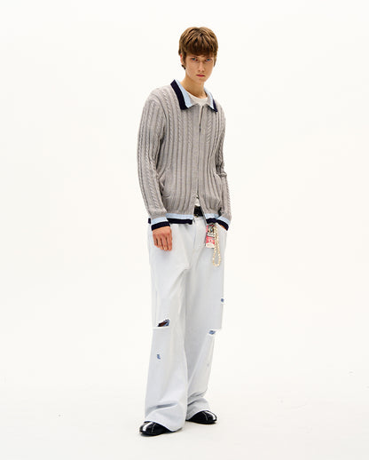 MADWITCH UNISEX KNIT CARDIGAN SWEATER #AK064