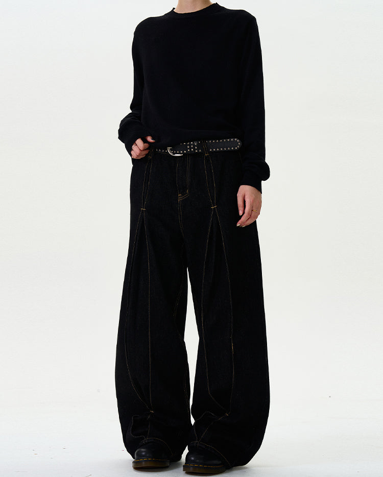 MADWITCH 3D LOOSE FIT DENIM JEANS #CK9378