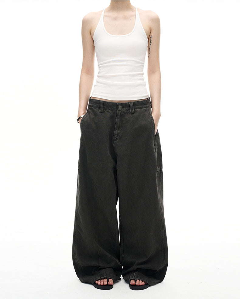 MADWITCH VINTAGE DISTRESSED STRAIGHT JEANS #CK6876