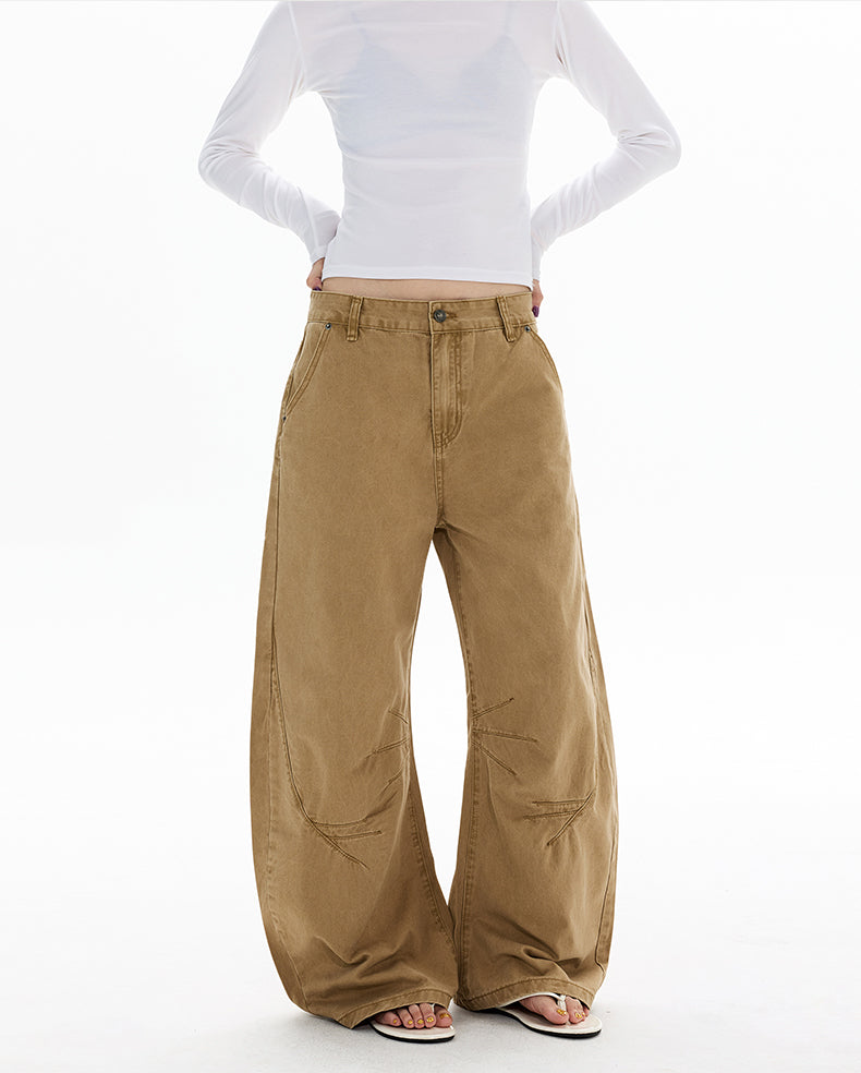 MADWITCH DECONSTRUCTED WASHED WIDE PANTS #DR7701