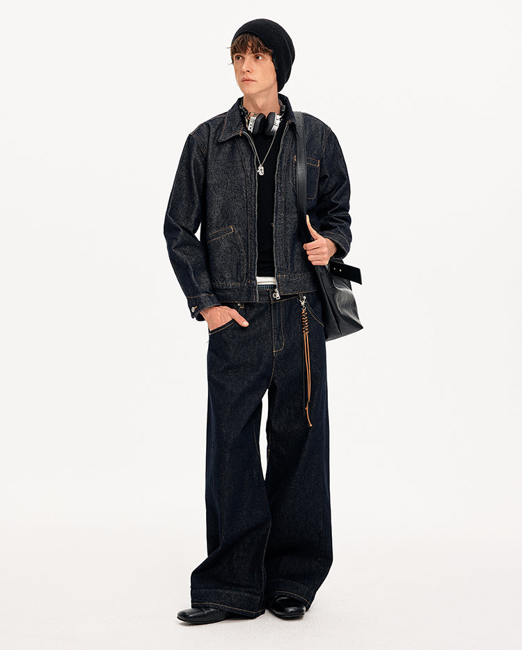 MADWITCH RAW DENIM MULTI-POCKET JACKET #CW1337