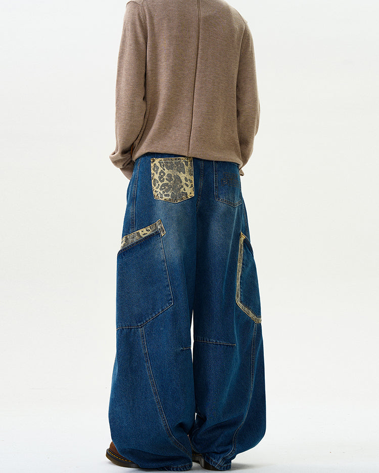 MADWITCH CAMOUFLAGE PATCHWORK PANTS #L467