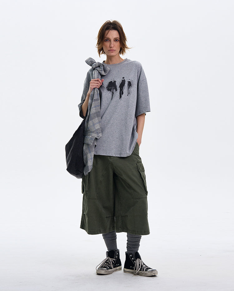 MADWITCH VERSATILE VIBE PRINT T-SHIRT #329