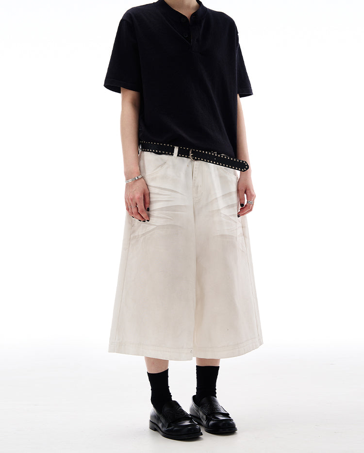 MADWITCH AMERICAN HIGH STREET CROPPED JEANS #L804