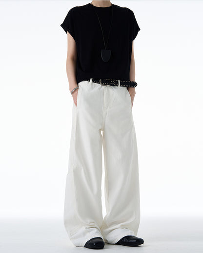 MADWITCH DISTRESSED WIDE LEG PANTS #CK3539