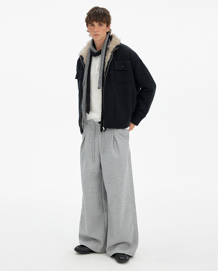 MADWITCH ATMOSPHERIC FUR COLLAR CARDIGAN #6003