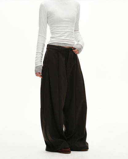 MADWITCH PLEAT DRAPE TROUSERS #UTU032