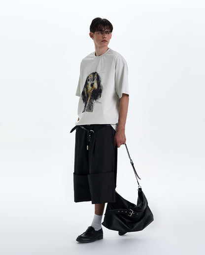 MADWITCH PUPPY PRINT TEE #990635