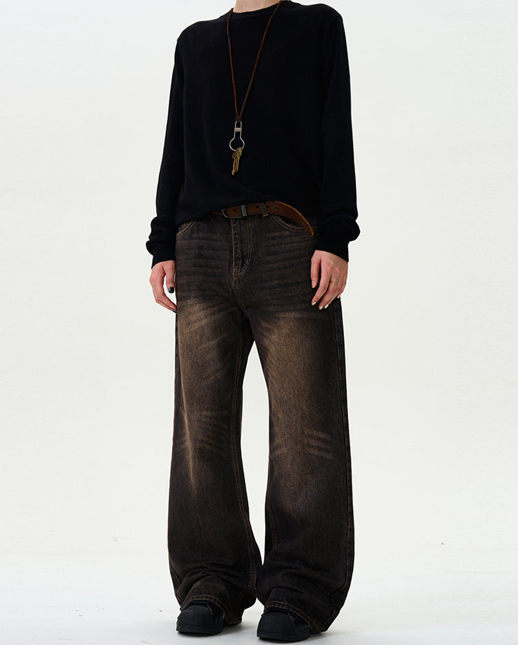 MADWITCH RETRO FLARED JEANS #G903
