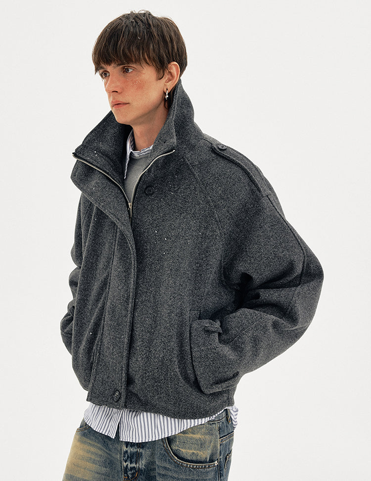 MADWITCH WOOL BOX PARKA #MY162