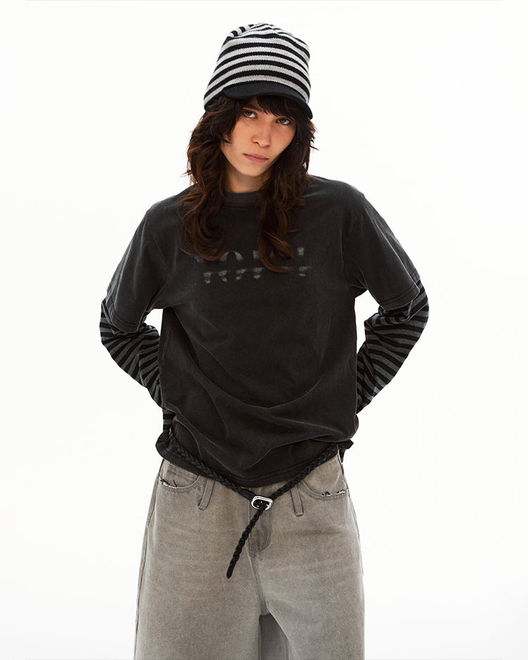 MADWITCH FAUX LAYER TEE #AW26049