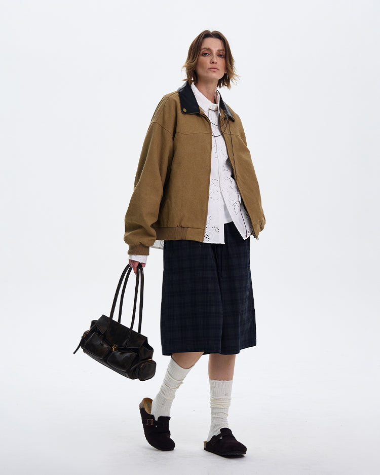 MADWITCH BARN STYLE COLOR-BLOCK JACKET #W218