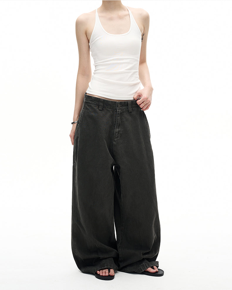 MADWITCH VINTAGE DISTRESSED STRAIGHT JEANS #CK6876