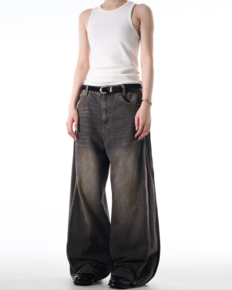 MADWITCH WASHED DISTRESSED JEANS #CK5390