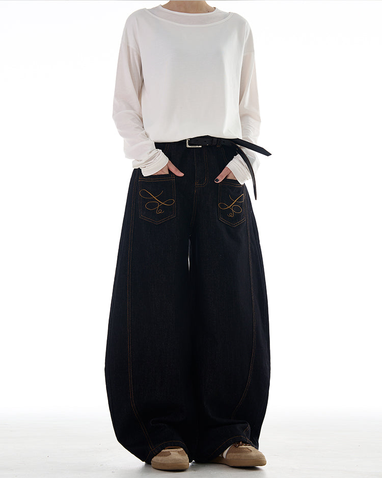 MADWITCH REVERSED FRONT AND BACK DENIM JEANS #NB128
