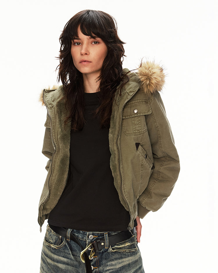 MADWITCH CANVAS HOODED JACKET #256192