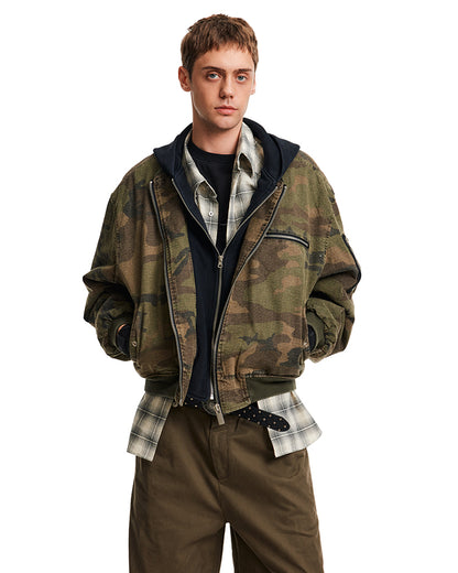 MADWITCH FAUX CAMO JACKET #AW25093