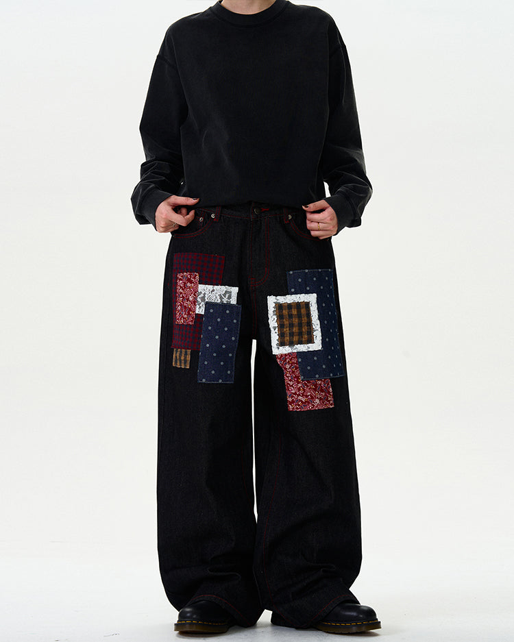 MADWITCH PATCHWORK ORIGINAL DENIM JEANS #WHOA077