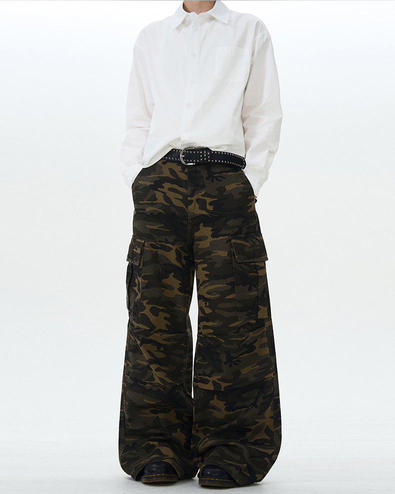 MADWITCH STREET CAMO CARGO PANTS #L633